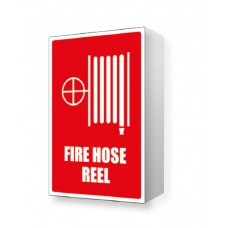 ANGLED FIRE HOSE REEL LOCATION SIGN - 150mm X 225mm