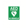 AED IN VECHILE STICKER