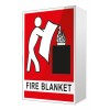ANGLED FIRE BLANKET LOCATION SIGN - 150mm X 225mm