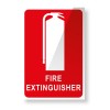  LOCATION SIGN FOR FIRE EXTINGUISHER 150mm X 225mm POLY