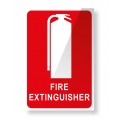 FIRE EXTINGUISHER LOCATION SIGN 150mm X 225mm
